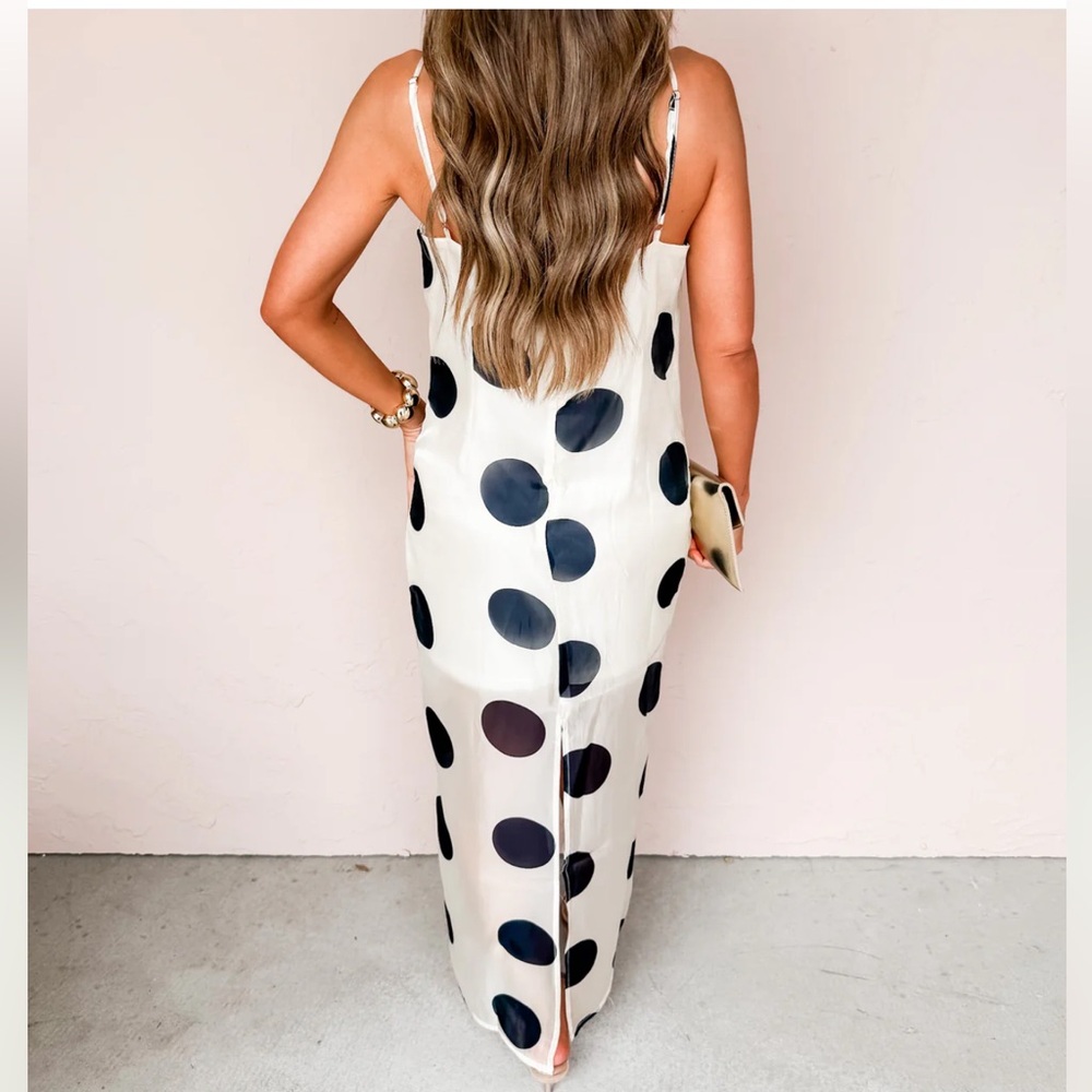 Loralie Polka Dot Midi Dress - Picture 2 of 4
